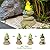 Ovewios Solar Garden Statues Outdoor Frog Decor, Garden Sculptures Stones Solar Statue Novelty Yoga Frog Figurine Decoration for Patio Yard Porch Art Home Decor