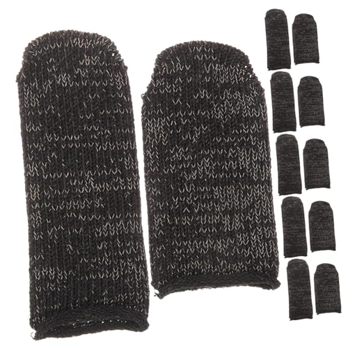 BESPORTBLE 6pcs Cut-Resistant Protectors Anti-Cut Fingertips Covers Polyester Glove Set