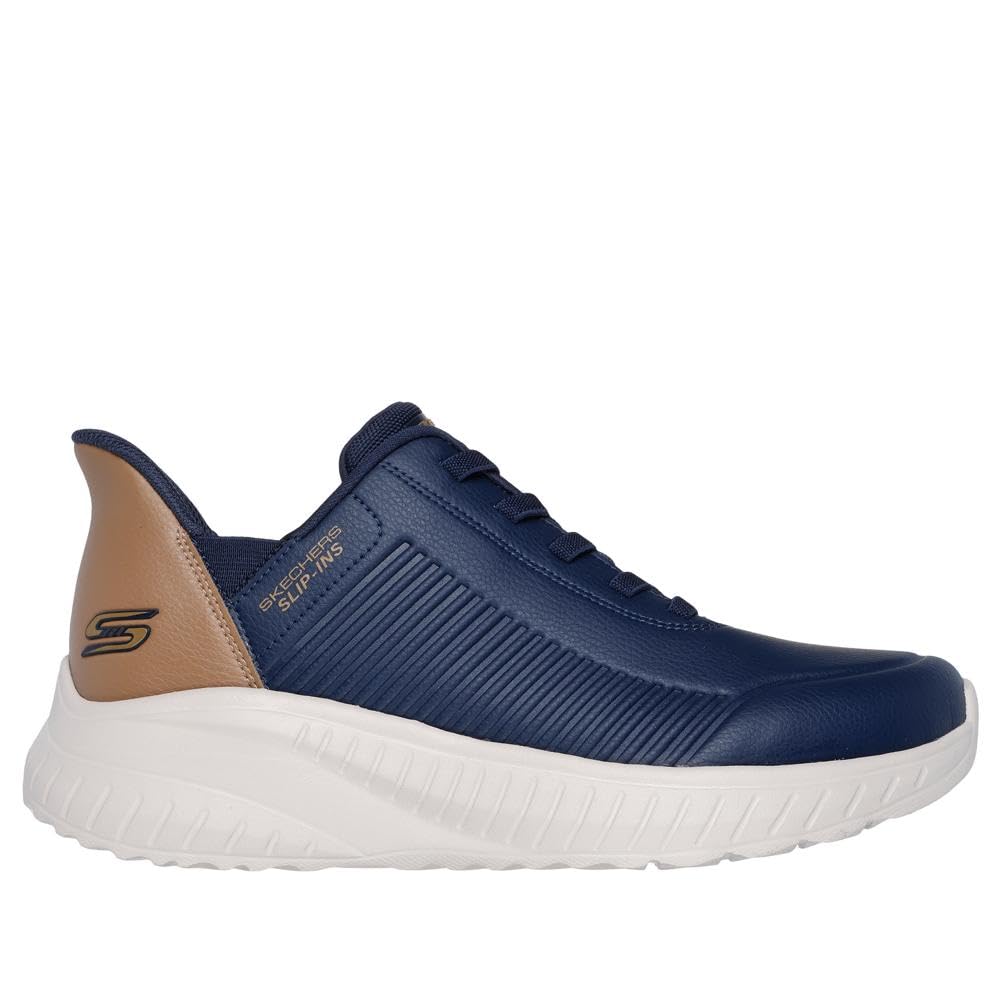 Skechers Hombre Bobs Squad Chaos Heel Preferred Slip-In Entrenador