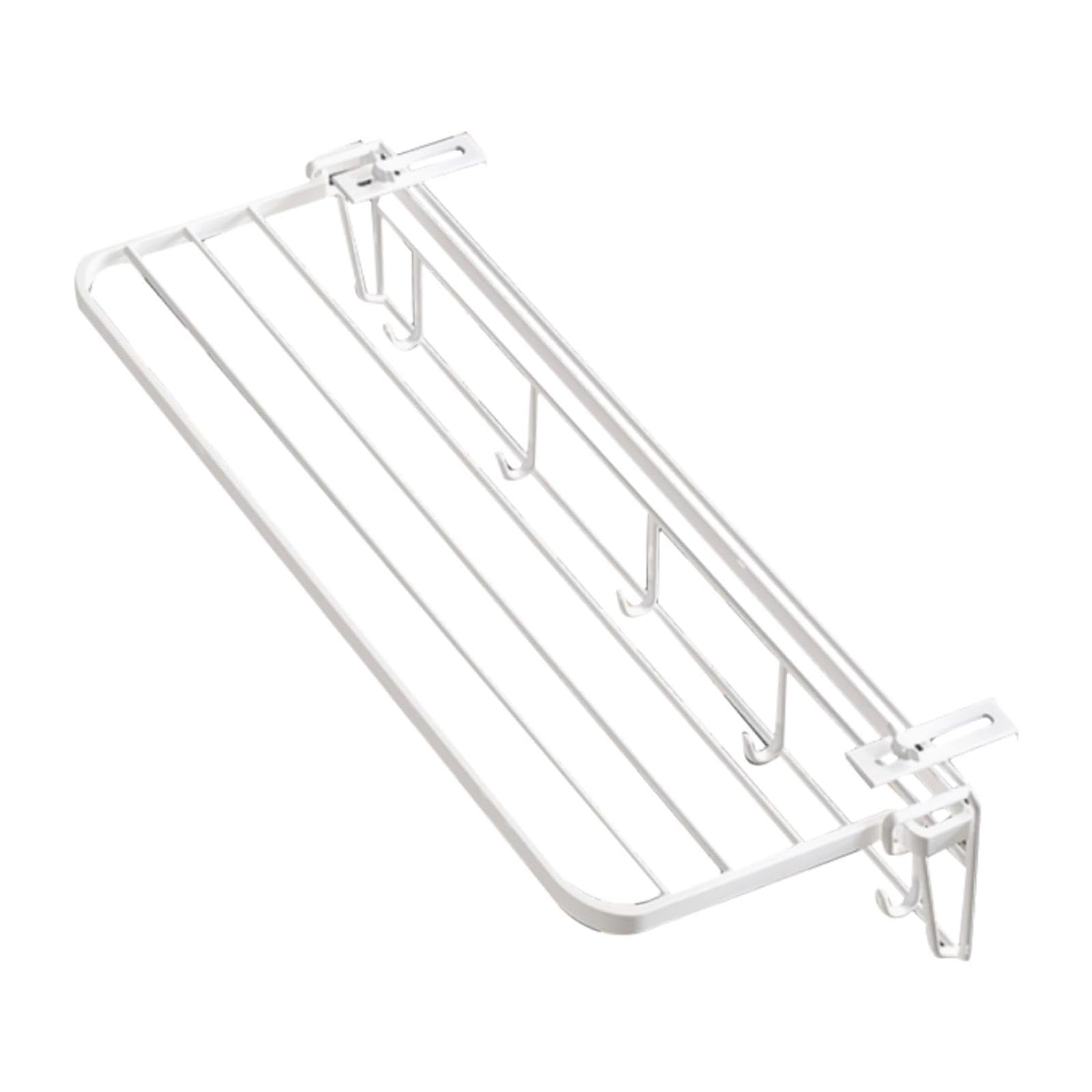 Étendoir à linge porte-serviettes compact pliable en fer pour fenêtre