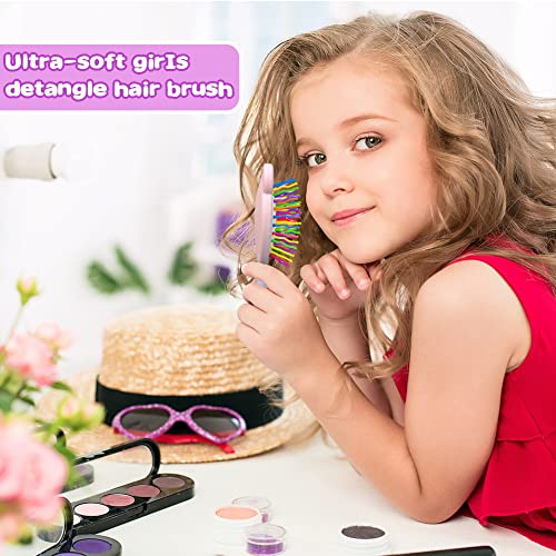 Toddler Detangler Hair Brush and Comb Set - 3-Piece Mini Airbag Massage Tool for Girls - Cute Kids' Pocket Design - Image 4