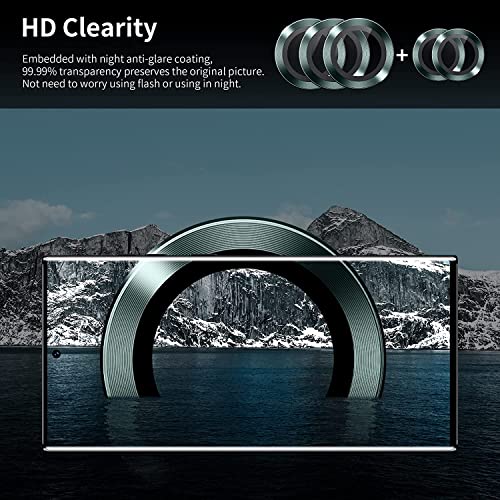 Image of for Samsung Galaxy S22 Ultra 5G Camera Lens Protector [Pack Of 5] Aluminum Alloy Lens Ring Cover Perfect Fit for Samsung Galaxy S22 Ultra (Green)