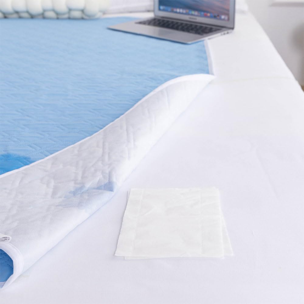 Hearda 2 Pièce Alèses de Lit Absorbantes, Impression Grand Alèses Réutilisable pour Incontinence Adultes Enfants Protège Matelas Imperméable, Lavable Coussins de Chaise (Grille 3,200x230cm)