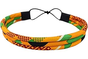 All Yellow Kente Headband For Women With Head Wrap