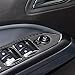 NVCNX Real Premium Carbon Fiber Compatible with Chevy Colorado/GMC Canyon 2015 2016 2017 2018 2019 2020 2021 2022 Car Window Lift Switch Panel Interior Trim Cover Sticker Decals Accessories Black - B