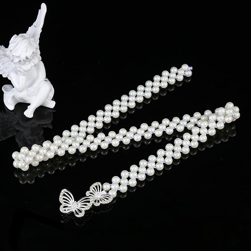 Pearl Chain Belt for Women,Waist Body Chain for Jeans & Dresses Accessories3