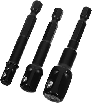 1set Impact Driver Socket Adapter Drill Extension Tool for Electric Wrench and Socket Conversion Includes Varying Lengths for Tight Spaces