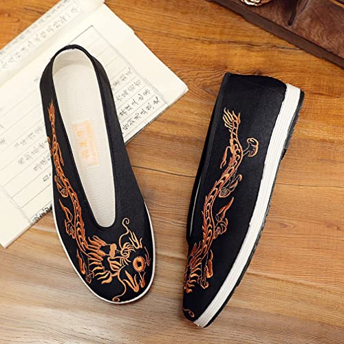 Chinese Slip Ons Shoes Traditional Old Beijing Shoes Kung Fu Tai Chi Cloth Shoes Unisex4