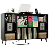 IRONCK 55 inch Record Player Stand