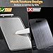 Stainless Steel Cutting Board for Kitchen, Large Chopping Board（16.42×11 In）Double Sided Non-Slip Edge Scratch-resistant Mesh Design, Food-Grade Wheat Straw PP, Non Toxic Cutting Board,Easy to Clean