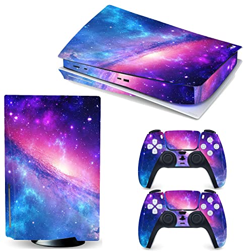 PS5 Console Skin and Controller Skin Set – Playstation 5 Vinyl Sticker Decal Cover, (Disk Edition)