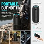 Bluetooth Speaker with 40W Stereo Sound,Portable Wireless Speaker with Bass Boost,Bluetooth 5.3,IPX6 Waterproof,40H Playtime, RGB Lights,Loud Outdoor Speaker for Party,Travel,Gifts