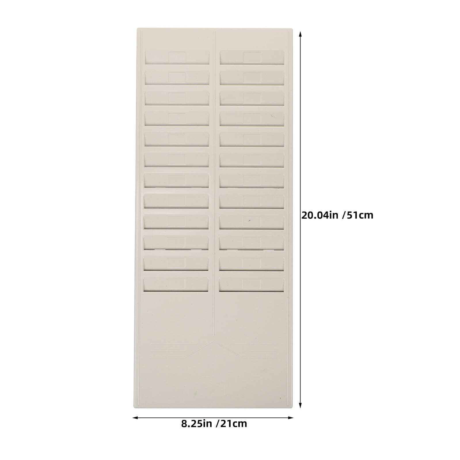 2 Pezzi Portacarte da Parete con Scomparti in Plastica Resistente Organizer per Schede Presenze e Documenti Supporto Multiuso per Ufficio Negozi e Aziende per Badge e Timesheets