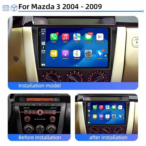 Radio coche 2 DIN Kia Ceed 2006-2012 con Android Auto inalámbrico y Bluetooth 4G 2