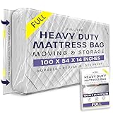 💪【Sac à matelas durable】Fabriqués à partir de polyéthylène très durable, ce sac de rangement pour matelas est conçu pour résister à des années d'utilisation et à une manipulation brutale sans se déchirer, se décolorer ou se détériorer, même lorsqu'il contient un matelas important. Il sert d'option idéale pour le transport, la protection et le stockage des matelas à long terme.