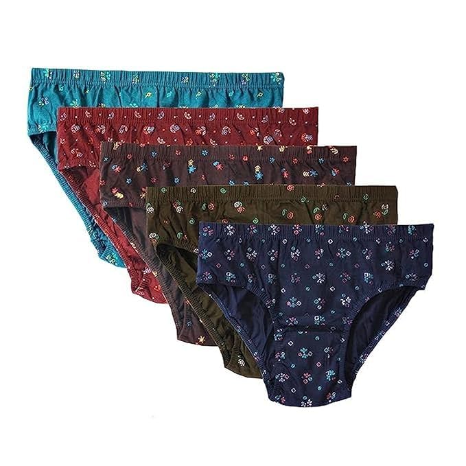 Women's and Girls Cotton Blend Classic Solid Briefs Pack of -1-picture-22