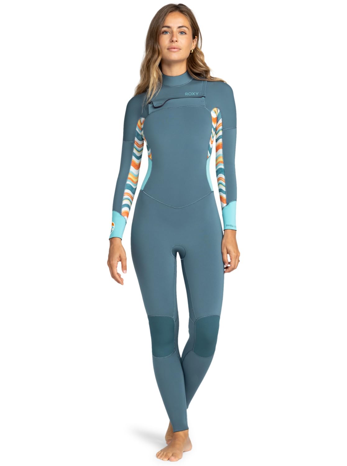Roxy 3/2 Swell Series FZ GBS damskie mokre kombinezony, STARGLAZER, 8T