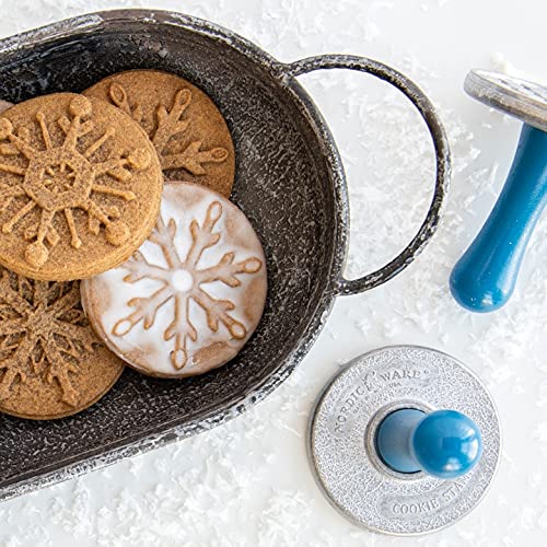 Nordic Ware Snowflake Cookie Stamps (Set of 3), Sturdy Cast Aluminium Cookie Stamp Set, Cookie Press Set Made in the USA, Sturdy and Durable Biscuit Maker Press Set by Nordic Ware - Image 4