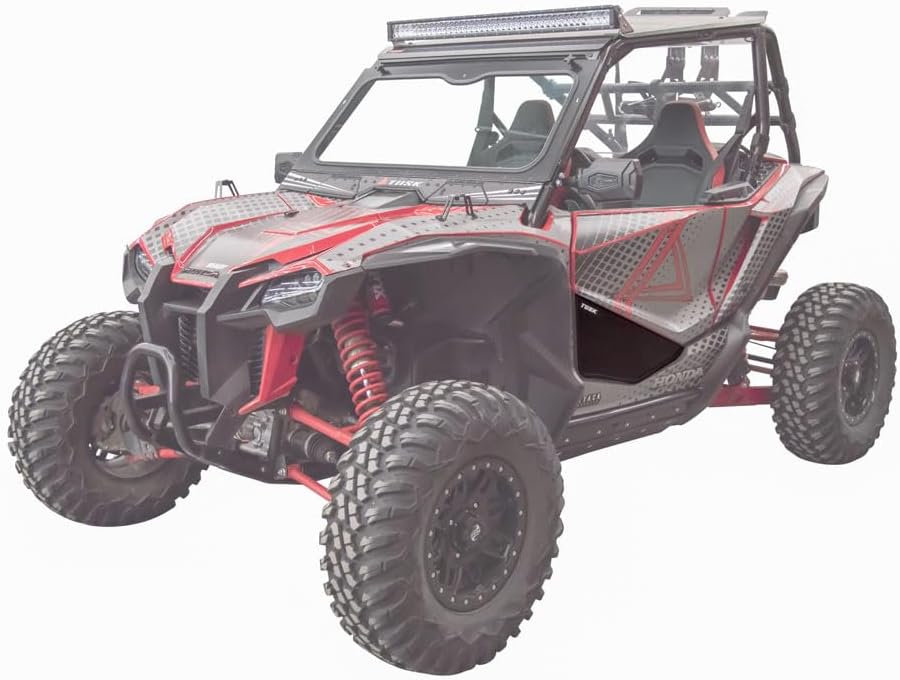TUSK Aluminum Lower Door Inserts Black for Honda Talon 1000X 2019-2021