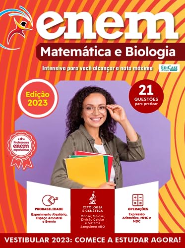 Apostilas Enem Ed. 02 - Matemática e Biologia: Edição atualizada 2023 - EdiCase Digital