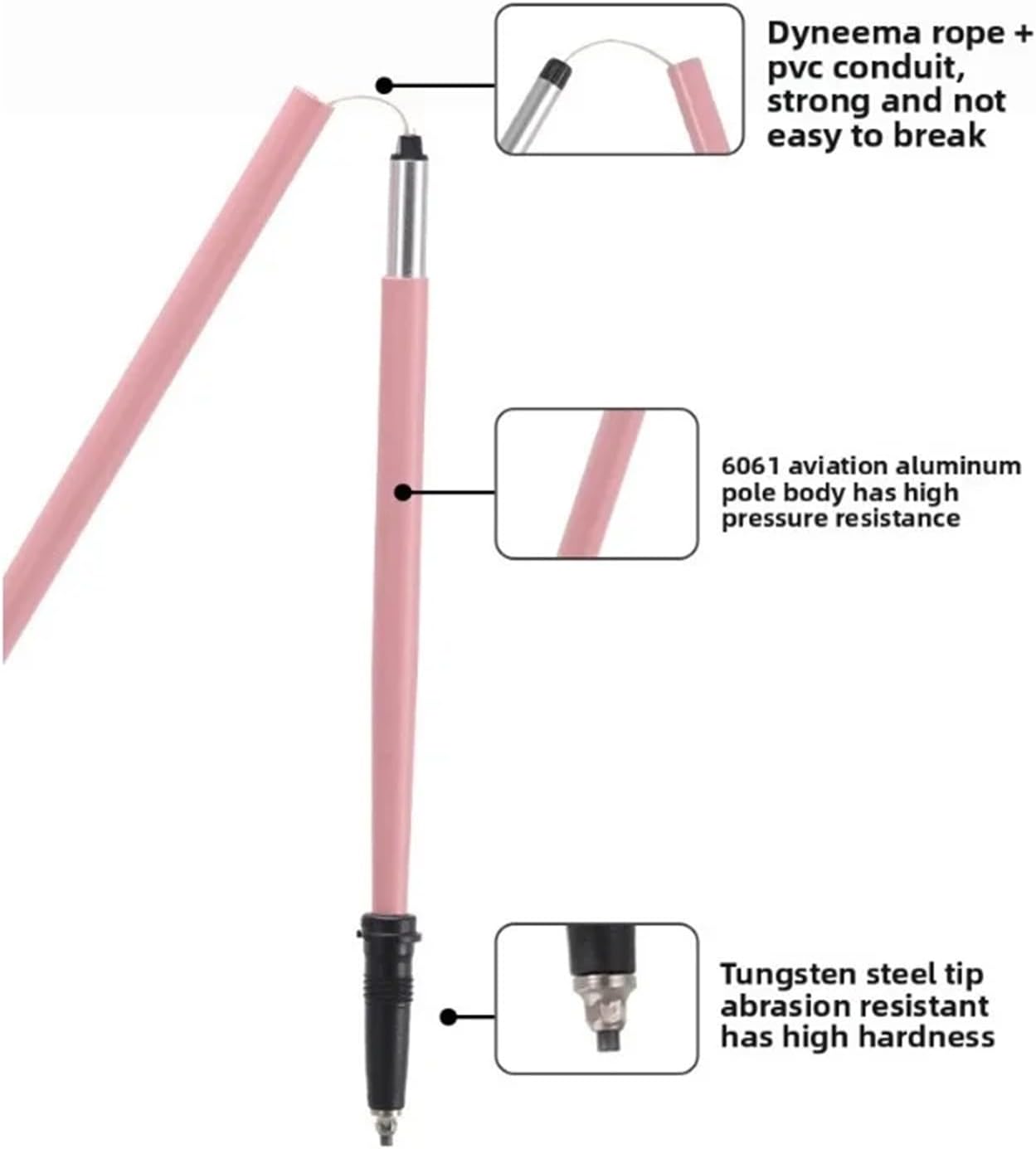 Outdoor Carbon Fiber, Lightweight Folding, Retractable Trekking Poles, Essential for Mountaineering