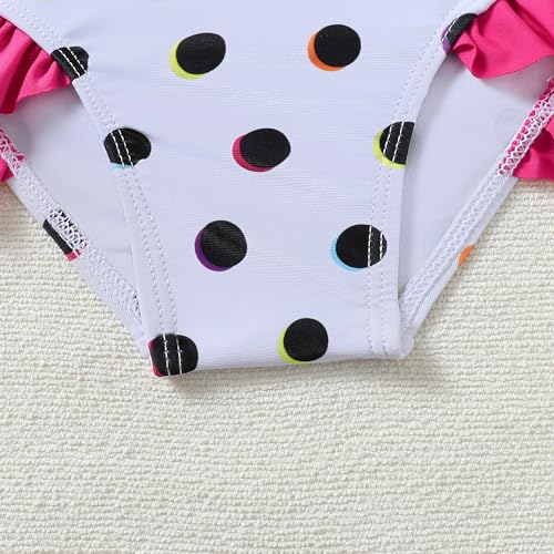 Image of Baby Swimsuit Girl Two Piece Bathing Suit Toddler Girls Summer Beach Ruffle Tankini Swimwear 1-7Y