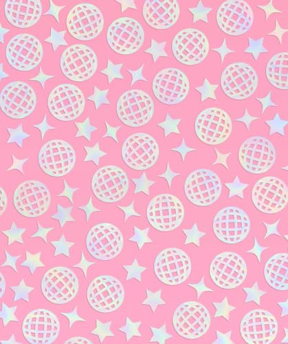 Image of xo, Fetti Disco Ball Foil Confetti - 200 pc | Bachelorette Party Decoration, Cute Birthday Table Decor, Groovy Engagement Decor, Bridal Shower Supplies, Y2K