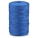 Produktbild jijAcraft Jute Schnur Farbig Bastelschnur Garten Kordel Dekokordel 2mmx100M, für DIY, Kunsthandwerk, Gartenarbeit, Geschenke Verpackungs (Navy blau)