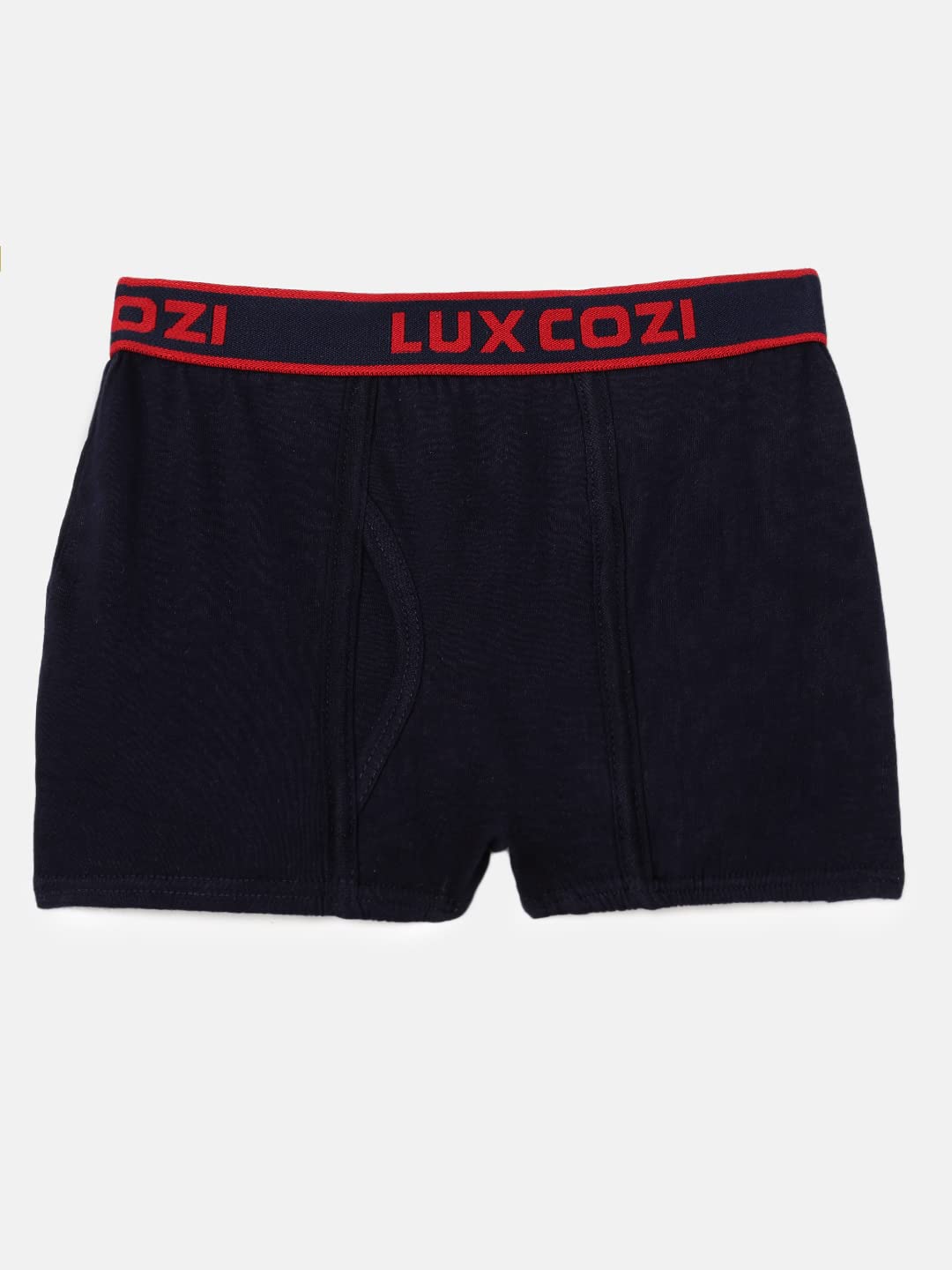 Lux Cozi Bigshot Boy's Pack of 8 Super Combed Cotton Outer Elastic Semi Long Plain Trunk for Kids (Size : 70cm) Multicolour - Image 2 thumbnail
