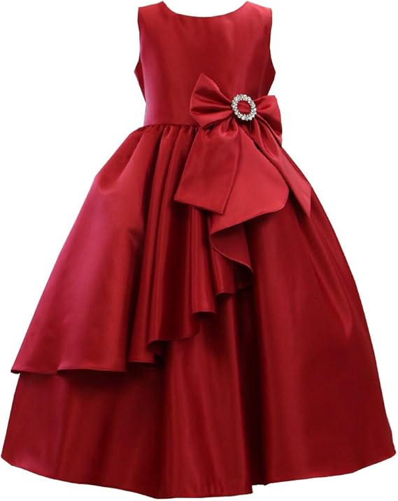 Amazon 子供ドレス キッズ 子供服 女の子 リトルプリンセス Little Princess レッド 110cm フォーマル 通販