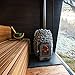 HUUM Hive Wood 13 kW Sauna Stove, 198 pounds of Rounded Olivine Stones Included (for saunas Between 210-460 cu ft.)