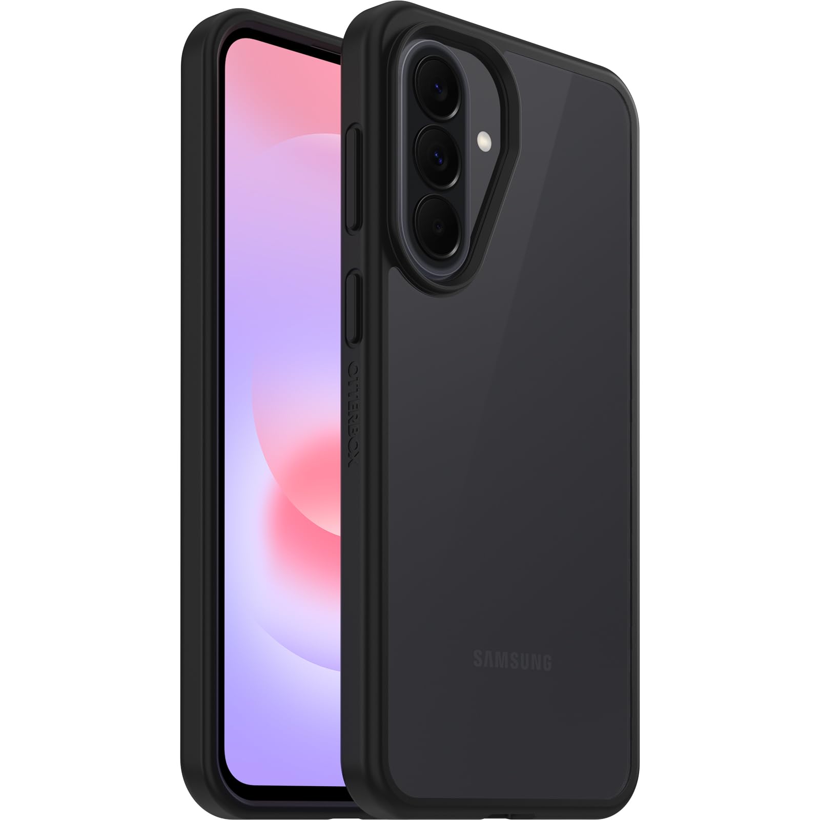 OtterBox React Series Case for Samsung Galaxy A37 5G, Shockproof, Drop proof, Ultra-Slim, Protective Thin Case, Tested to Military Standard, Clear/Black