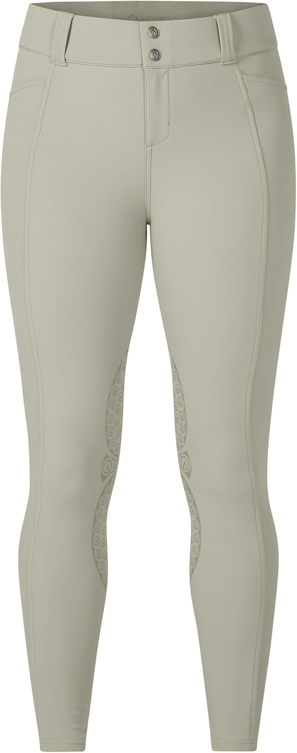 Kerrits Women's Affinity Pro Knee Patch Riding Breeches – Comfortable Equestrian Show Breech with Secure Silicone Grip