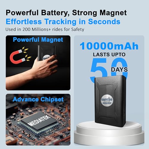 Image of Acumen Track GO GPS Tracker for Car (with 4G SIM) - Wireless GPS Device for Kids, Bike, Car, Scooty or Anything | Magnet Device | Voice Monitoring | 10,000 mAh Battery | 1 Year Android + iOS |