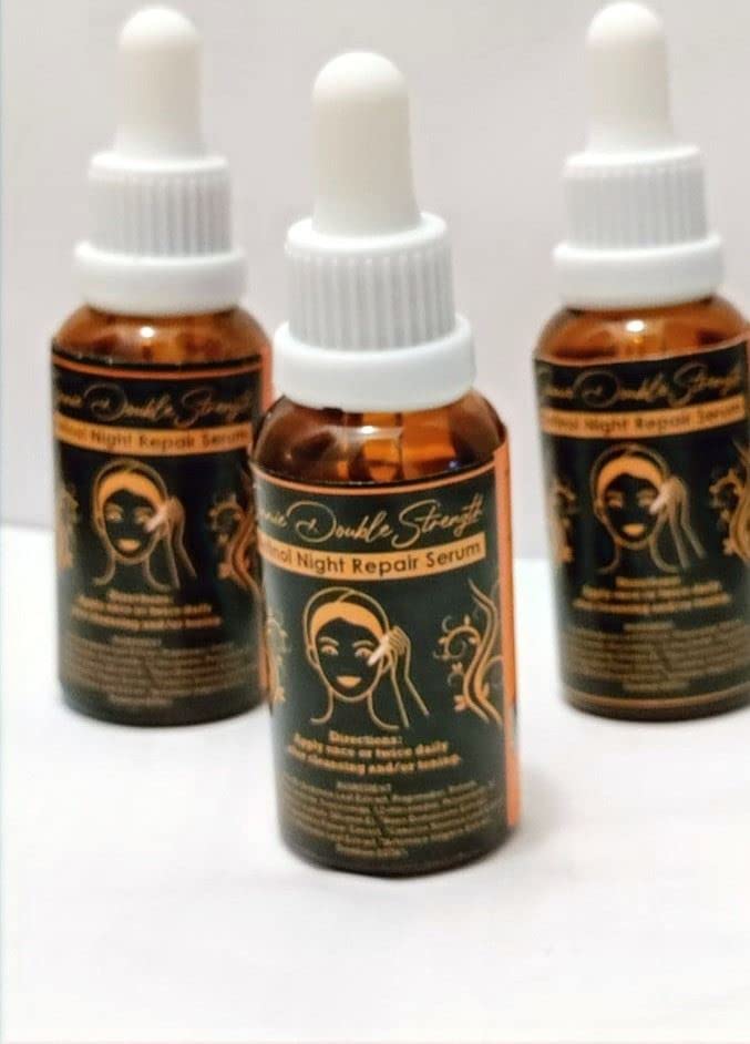 Simmie Double Strength Retinol Night Repair Serum Combo (1 Fl Oz)