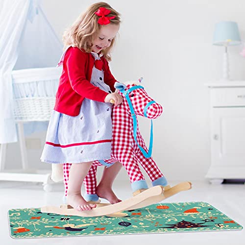 Alfombrilla lavable Feliz Navidad antideslizante y absorbente para la puerta delantera 5