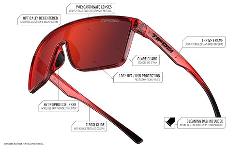 Tifosi 1850410592 Sanctum Sunglasses, Ideal For Cycling, Golf, Hiking, Running, Tennis & Pickleball, Lifestyle thumb #2