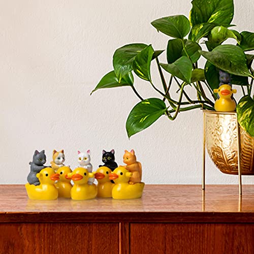 patos minúsculos - Decoração casa bonecas aquário jardim paisagem,pato em miniatura para artesanato