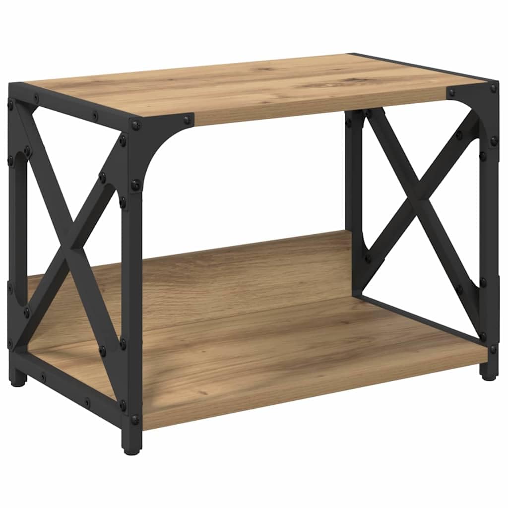 Soporte para impresora (madera, roble Artisan, 2 niveles)
