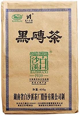 FullChea - 2010 Fu Zhuan - Dark Tea Loose Leaf - Anhua Heicha Tea Brick with Honey and Floral Tones - Aids Digestion - 14.11oz / 400g
