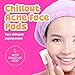 BeYoutiful ChillOut Gentle Acne Cleansing Face Wipes with Salicylic Acid for Teens and Kids, Easter Basket Stuffers, 60 Facial Pads, Vegan, Easter Gifts for Kids