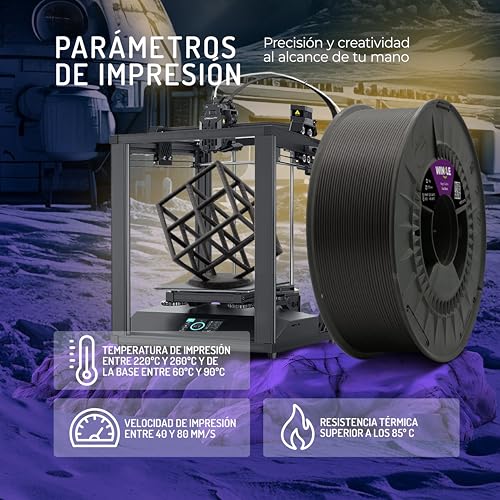 Filamento PETG de Fibra de Carbono 1.75mm 300g - Negro - Precisión Dimensional - Fernando Cortés Filamento PETG de Fibra de Carbono 1.75mm 300g - Negro - Precisión Dimensional - Fernando Cortés