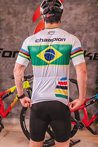 Camisa de Ciclismo Premium Respirável Com Ziper Total Slim (as2, alpha, x_l, regular, Champion Brasi