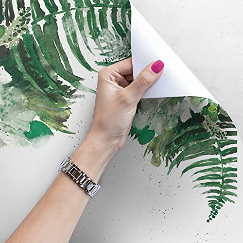 Papier Peint Meuble Feuille Tropicale Florale 290x290 cm - 4