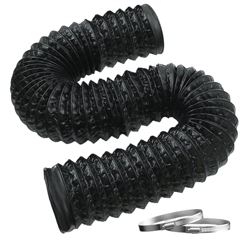 FanGoFast Abluftschlauch Ø100mm Länge 5m Flexibel PVC Alurohr...