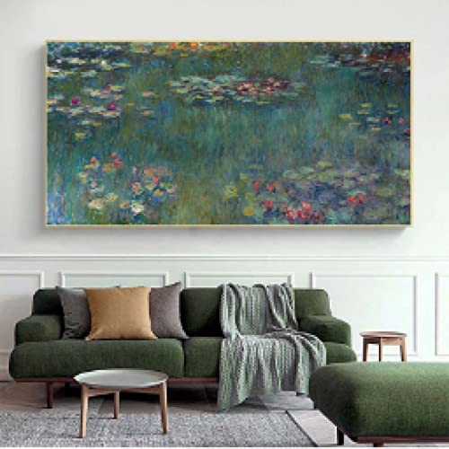 Toile Monet Nénuphar pour salon chaleureux et déco de maison