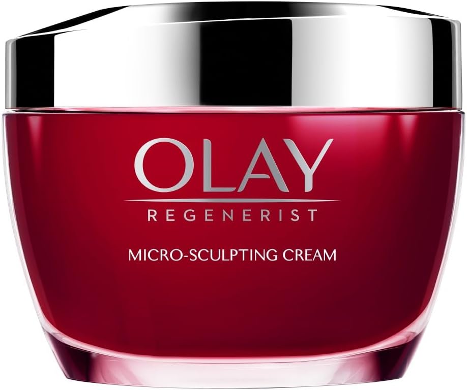 Olay Regenerist Micosculpting Day Cream | Hydrated Plump, Bouncy Skin | With Hyaluronic Acid, Niacinamide and Peptides | Normal, Oily, Dry, Combination Skin | 50g
