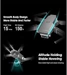 Drone with Camera 4k, Quadcopter UAV with Thermal Imaging Camera Video 3-axis Gimbal 34 Min Flight Time, Gravity Sensor Function, One Key Take Off/Land Silver 1080P (Silver 1080p)