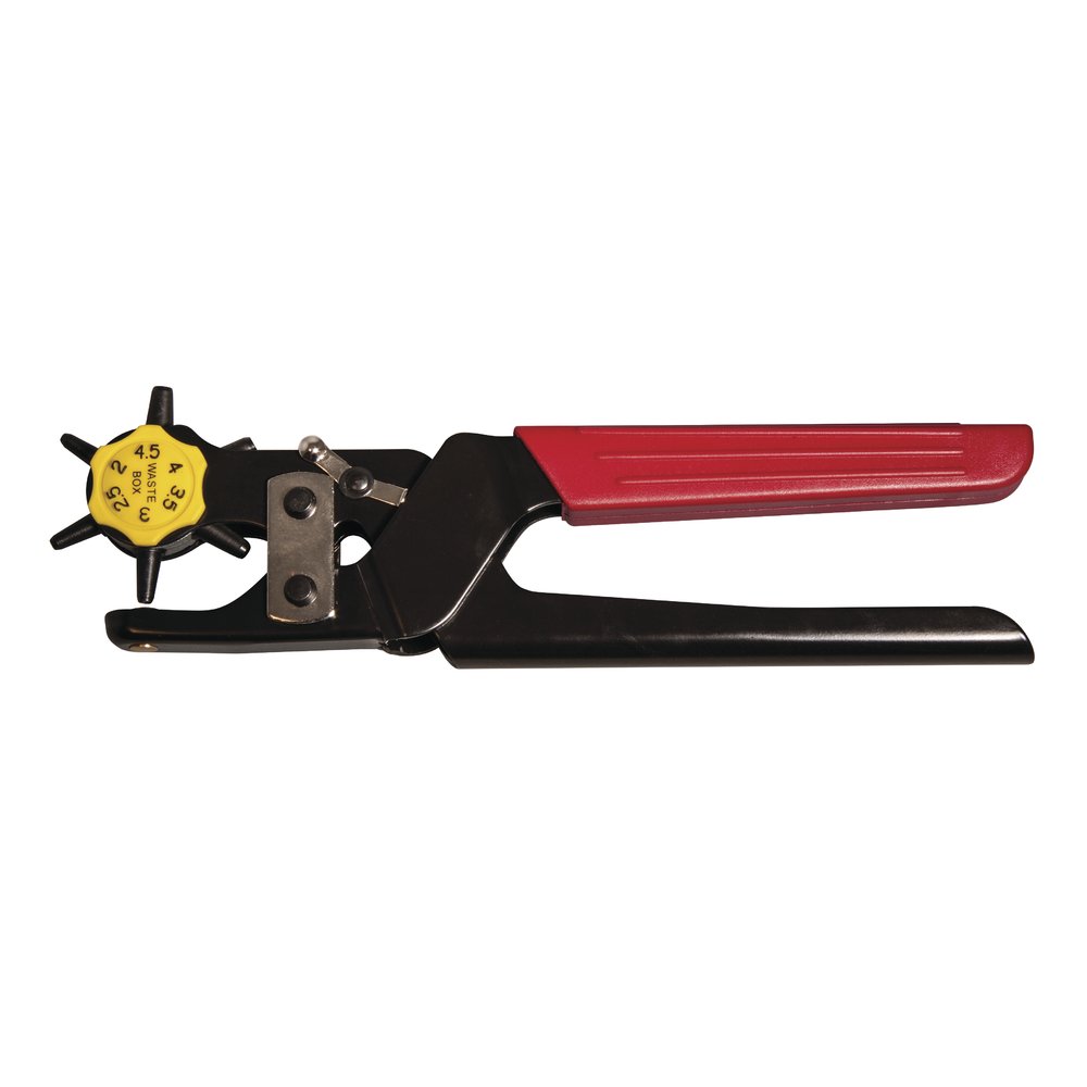 Rayher Revolving Leather Punch Plier with Six Different Punch Heads, Rotary Hole Punch for Card Making, Scrapbooking and Crafts, 22599000