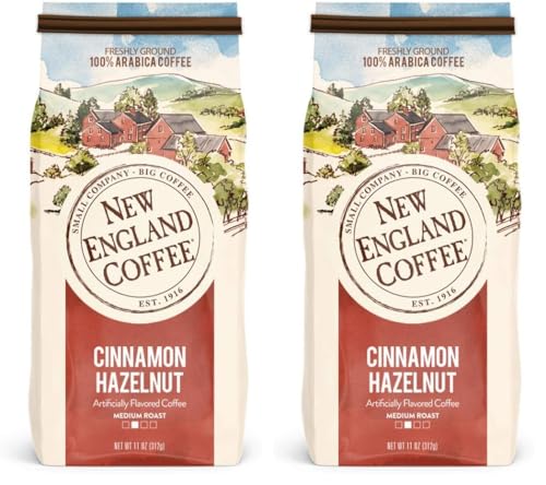 New England Coffee Cinnamon Hazelnut, Medium Roast Ground